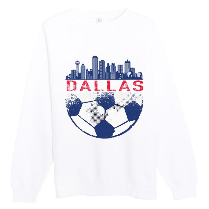 Dallas Texas Fan Fc Premium Crewneck Sweatshirt