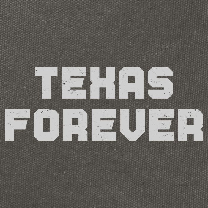 Distressed Texas Forever Cotton Canvas Backpack