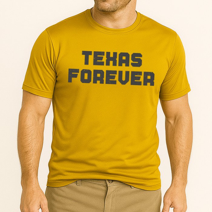 Distressed Texas Forever Cooling Performance Crew T-Shirt