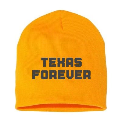 Distressed Texas Forever Short Acrylic Beanie