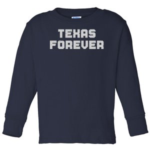 Distressed Texas Forever Toddler Long Sleeve Shirt