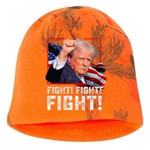 Donald Trump Fight Fighting Fighters Supporters Americans Kati - Camo Knit Beanie