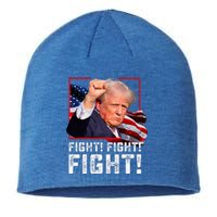 Donald Trump Fight Fighting Fighters Supporters Americans Sustainable Beanie