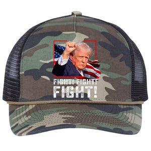 Donald Trump Fight Fighting Fighters Supporters Americans Retro Rope Trucker Hat Cap