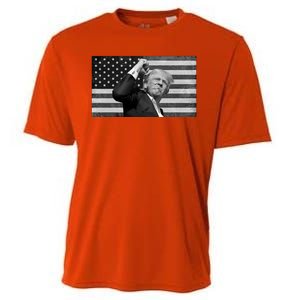 Donald Trump Fight Freedom Usa Flag Cooling Performance Crew T-Shirt