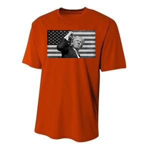 Donald Trump Fight Freedom Usa Flag Performance Sprint T-Shirt