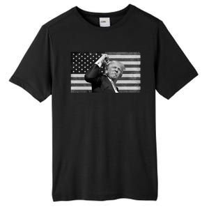 Donald Trump Fight Freedom Usa Flag Tall Fusion ChromaSoft Performance T-Shirt