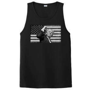 Donald Trump Fight Freedom Usa Flag PosiCharge Competitor Tank