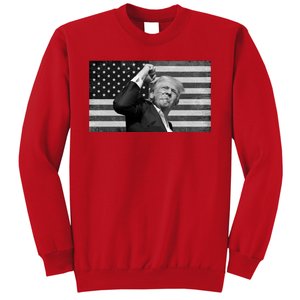 Donald Trump Fight Freedom Usa Flag Sweatshirt