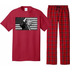 Donald Trump Fight Freedom Usa Flag Pajama Set