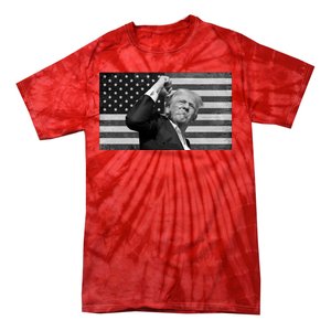 Donald Trump Fight Freedom Usa Flag Tie-Dye T-Shirt