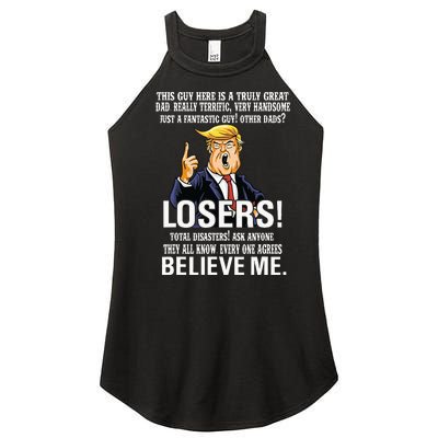 Donald Trump Fathers Day Great Dad Women's Perfect Tri Rocker Tank