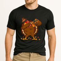 Dabbing Turkey Funny Thanksgiving Playing Video Game Performance Shirt