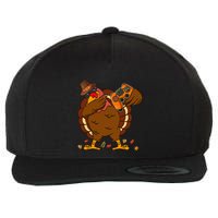 Dabbing Turkey Funny Thanksgiving Playing Video Game Wool Snapback Cap