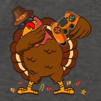 Dabbing Turkey Funny Thanksgiving Playing Video Game Vector Backpack