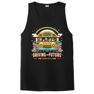 Driving The Future One Stop At A Time School Bus Driver Gift PosiCharge Competitor Tank