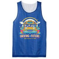 Driving The Future One Stop At A Time School Bus Driver Gift Mesh Reversible Basketball Jersey Tank