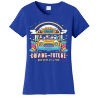 Driving The Future One Stop At A Time School Bus Driver Gift Women's T-Shirt