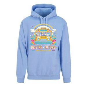 Driving The Future One Stop At A Time School Bus Driver Gift Unisex Surf Hoodie