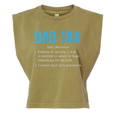 Dad Tax Funny Dad Tax Definition Fathers Day Garment-Dyed Women's Muscle Tee