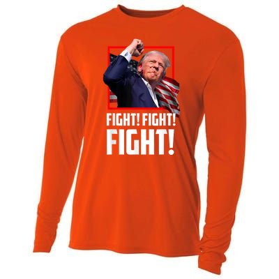 Donald Trump Fight Fighting Fighters Supporters Americans Cooling Performance Long Sleeve Crew