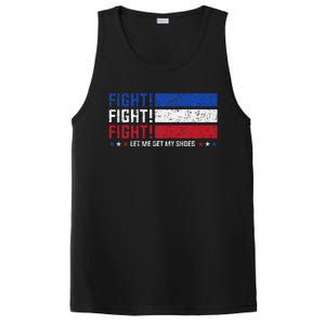 Donald Trump Fight Fist 2024 Let Me Get My Shoes Trump PosiCharge Competitor Tank