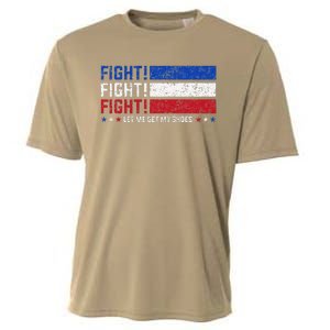 Donald Trump Fight Fist 2024 Let Me Get My Shoes Trump Cooling Performance Crew T-Shirt