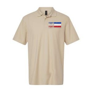 Donald Trump Fight Fist 2024 Let Me Get My Shoes Trump Softstyle Adult Sport Polo