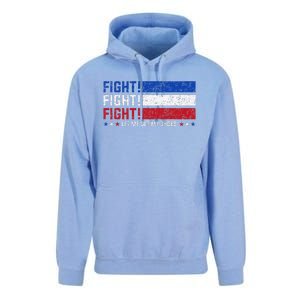 Donald Trump Fight Fist 2024 Let Me Get My Shoes Trump Unisex Surf Hoodie