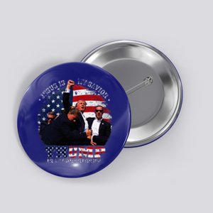 Donald Trump Fight Jesus Is My Savior Trump Is My President Button