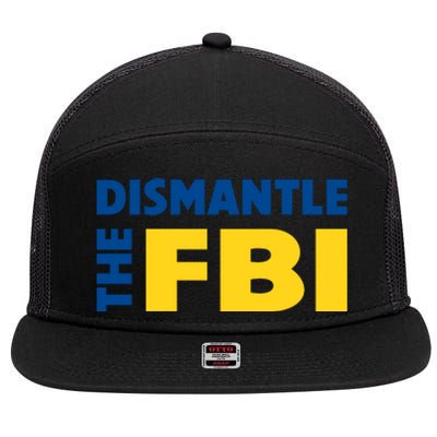 Dismantle The FBI 7 Panel Mesh Trucker Snapback Hat