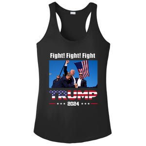 Donald Trump Fight Fighting Fighters Supporters Americans Ladies PosiCharge Competitor Racerback Tank