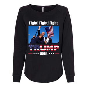 Donald Trump Fight Fighting Fighters Supporters Americans Womens California Wash Sweatshirt