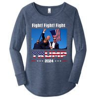 Donald Trump Fight Fighting Fighters Supporters Americans Women's Perfect Tri Tunic Long Sleeve Shirt