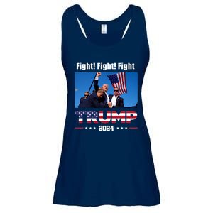 Donald Trump Fight Fighting Fighters Supporters Americans Ladies Essential Flowy Tank