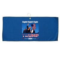 Donald Trump Fight Fighting Fighters Supporters Americans Large Microfiber Waffle Golf Towel