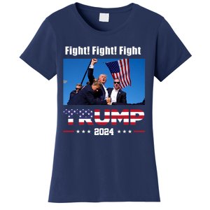 Donald Trump Fight Fighting Fighters Supporters Americans Women's T-Shirt