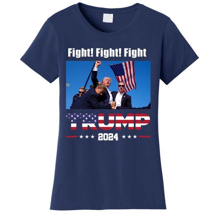 Donald Trump Fight Fighting Fighters Supporters Americans Women's T-Shirt