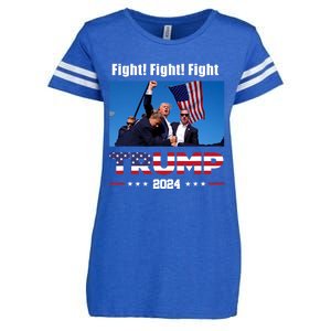 Donald Trump Fight Fighting Fighters Supporters Americans Enza Ladies Jersey Football T-Shirt