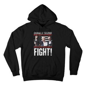 Donald Trump Fist American Flagtee Trump Fight Hoodie