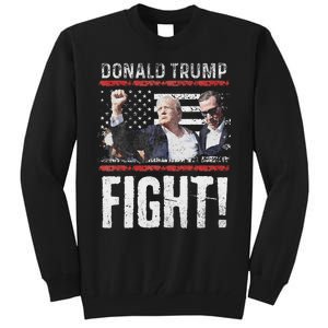 Donald Trump Fist American Flagtee Trump Fight Tall Sweatshirt