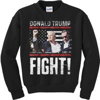 Donald Trump Fist American Flagtee Trump Fight Kids Sweatshirt