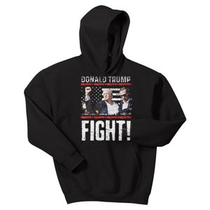 Donald Trump Fist American Flagtee Trump Fight Kids Hoodie