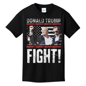 Donald Trump Fist American Flagtee Trump Fight Kids T-Shirt