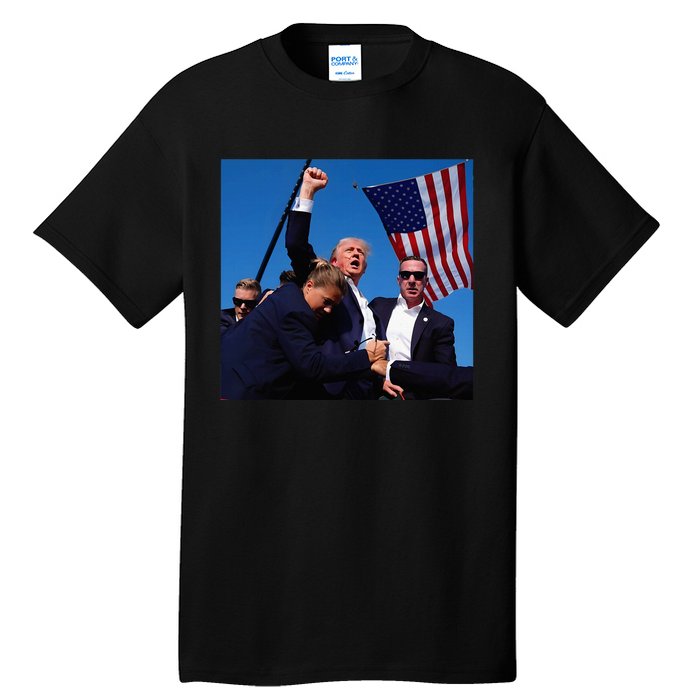 Donald Trump Fight Fist 2024 Tall T-Shirt