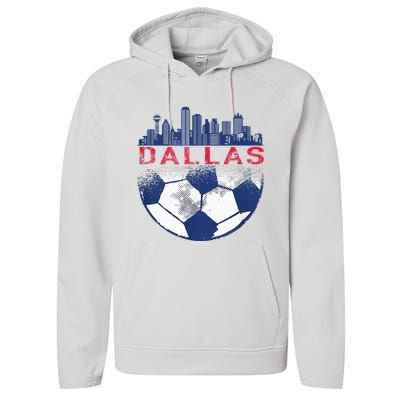 Dallas Texas Fan Fc Performance Fleece Hoodie