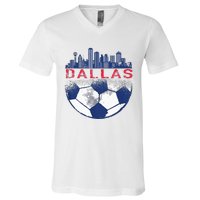 Dallas Texas Fan Fc V-Neck T-Shirt