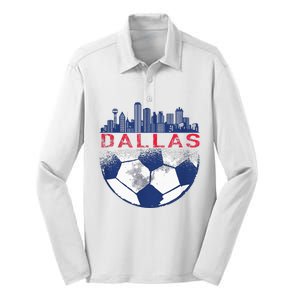 Dallas Texas Fan Fc Silk Touch Performance Long Sleeve Polo