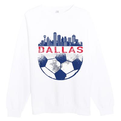 Dallas Texas Fan Fc Premium Crewneck Sweatshirt