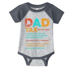 Dad Tax Funny Dad Tax Definition Father's Day Infant Baby Jersey Bodysuit